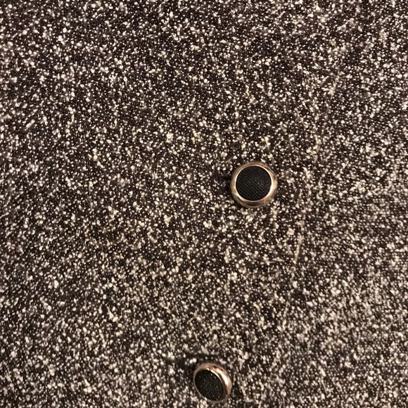 Vintage 90s Textured Gray Tailored Collared Coat - Picture 10 of 11